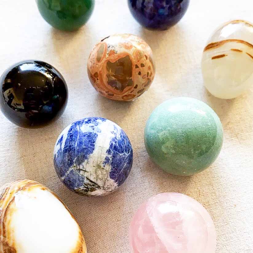 esferas piedras semipreciosas