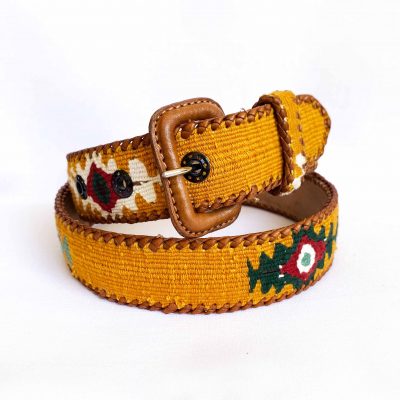 cinturon maya mostaza