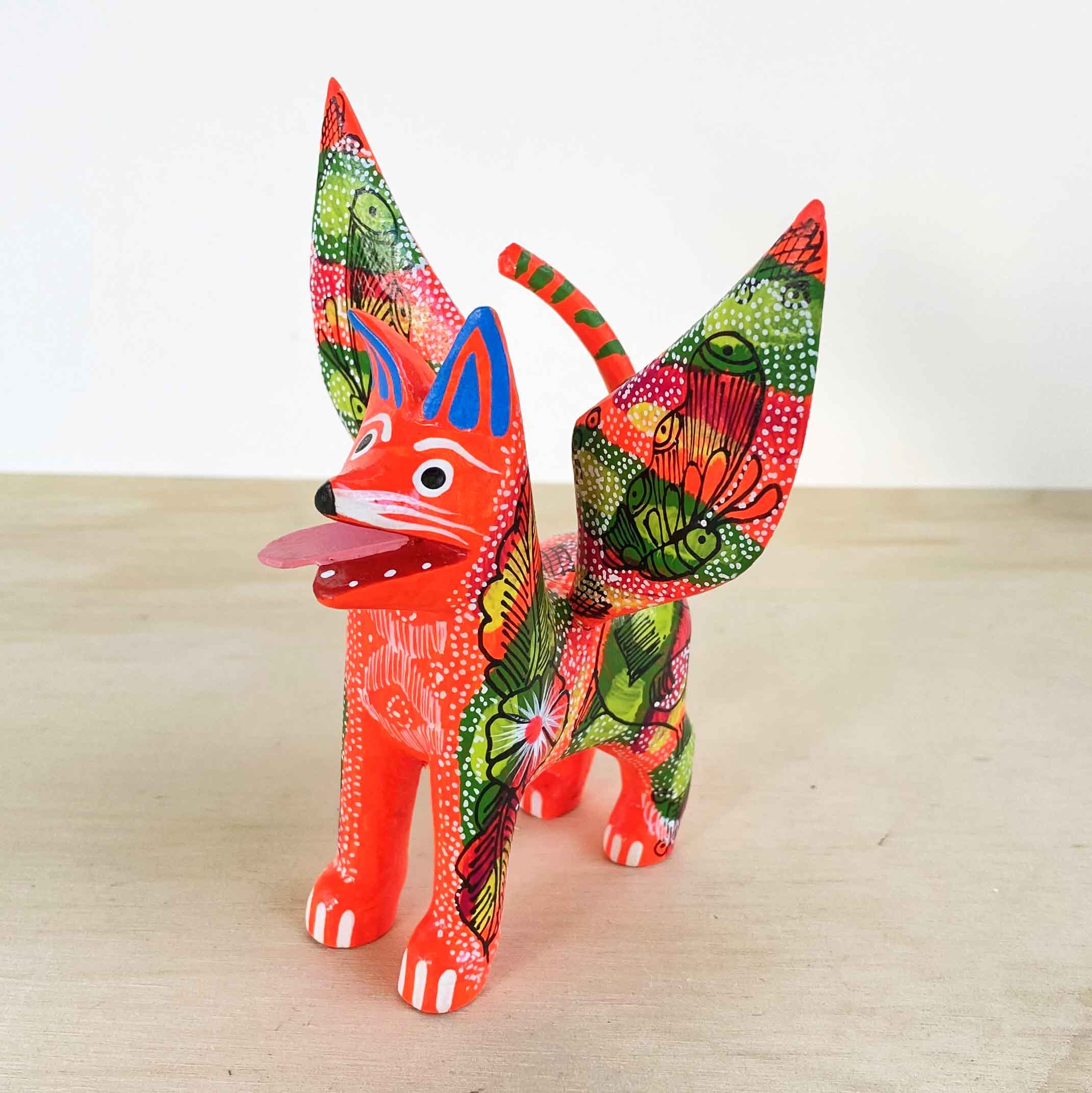 Alebrije Perro Dante naranja