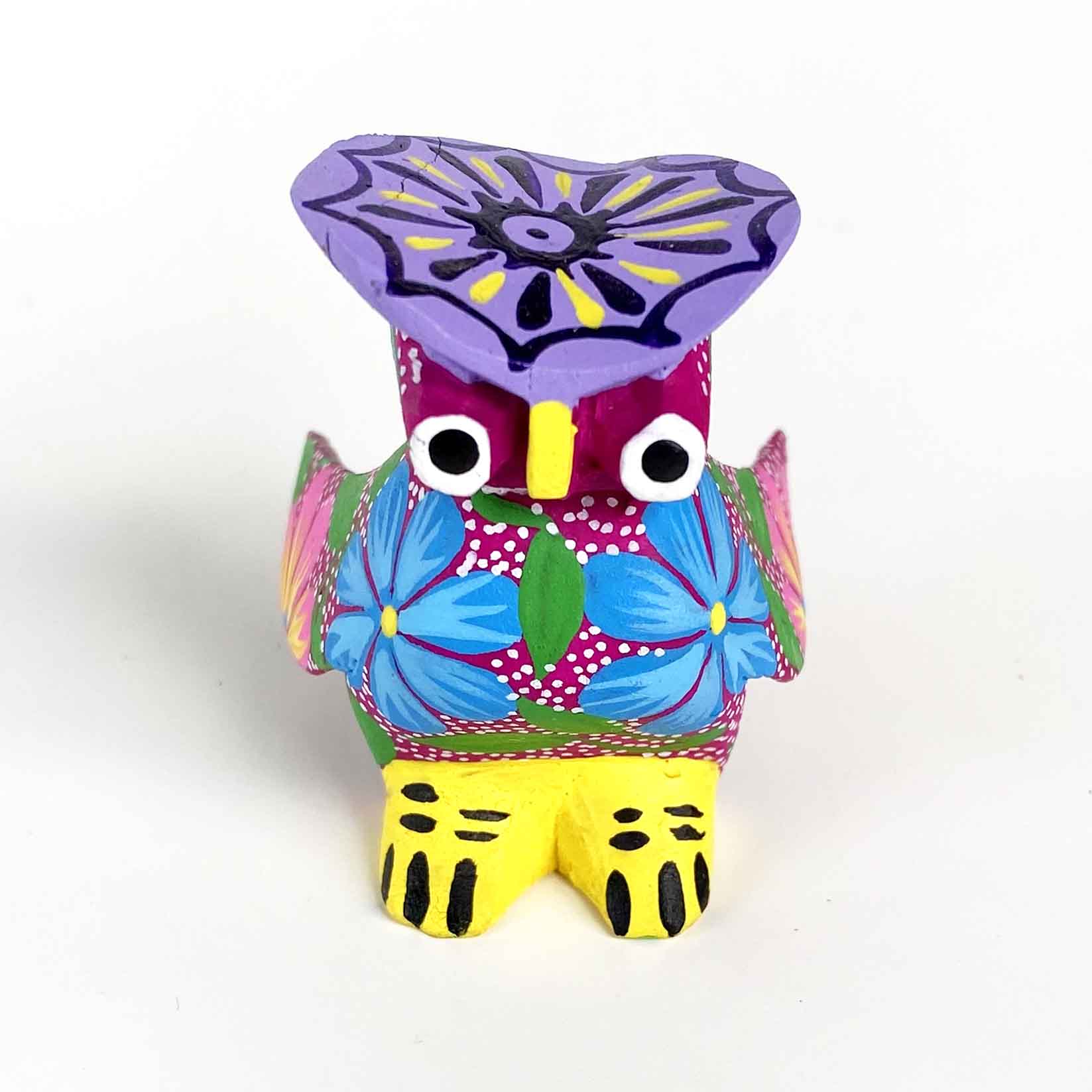 Alebrije Búho flores