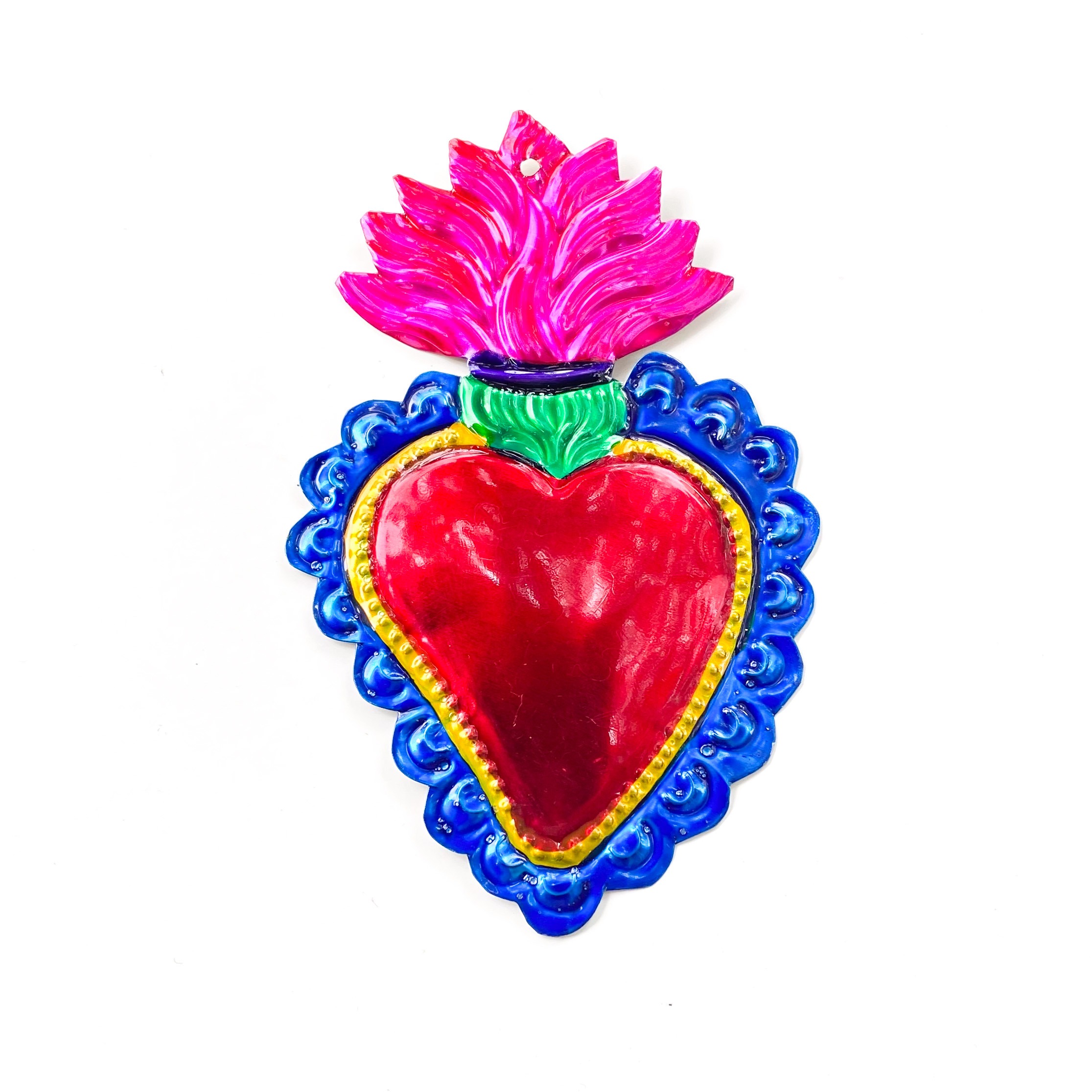 Corazón hojalata Milagrito 14 cm