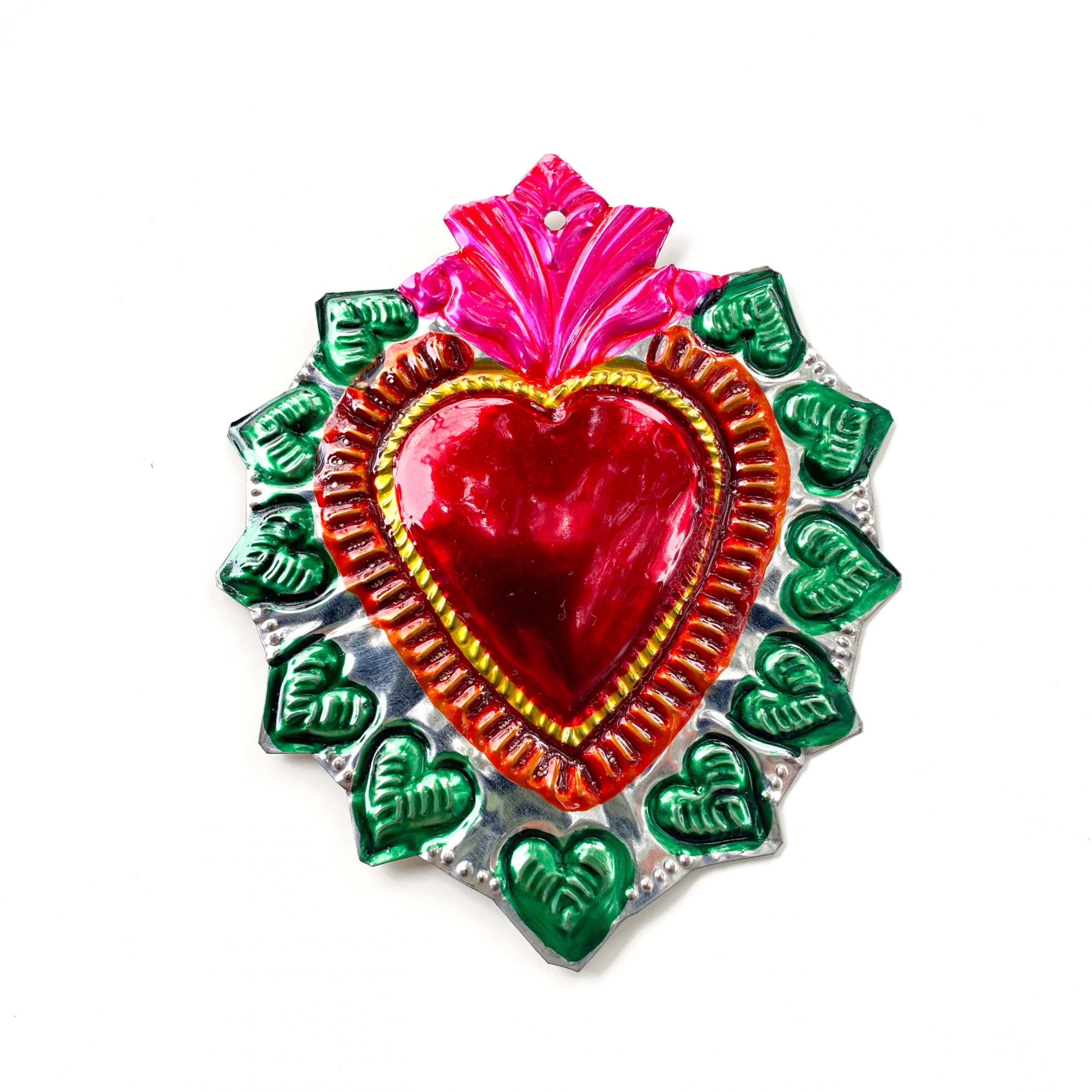 Corazón hojalata Milagrito 10 cm