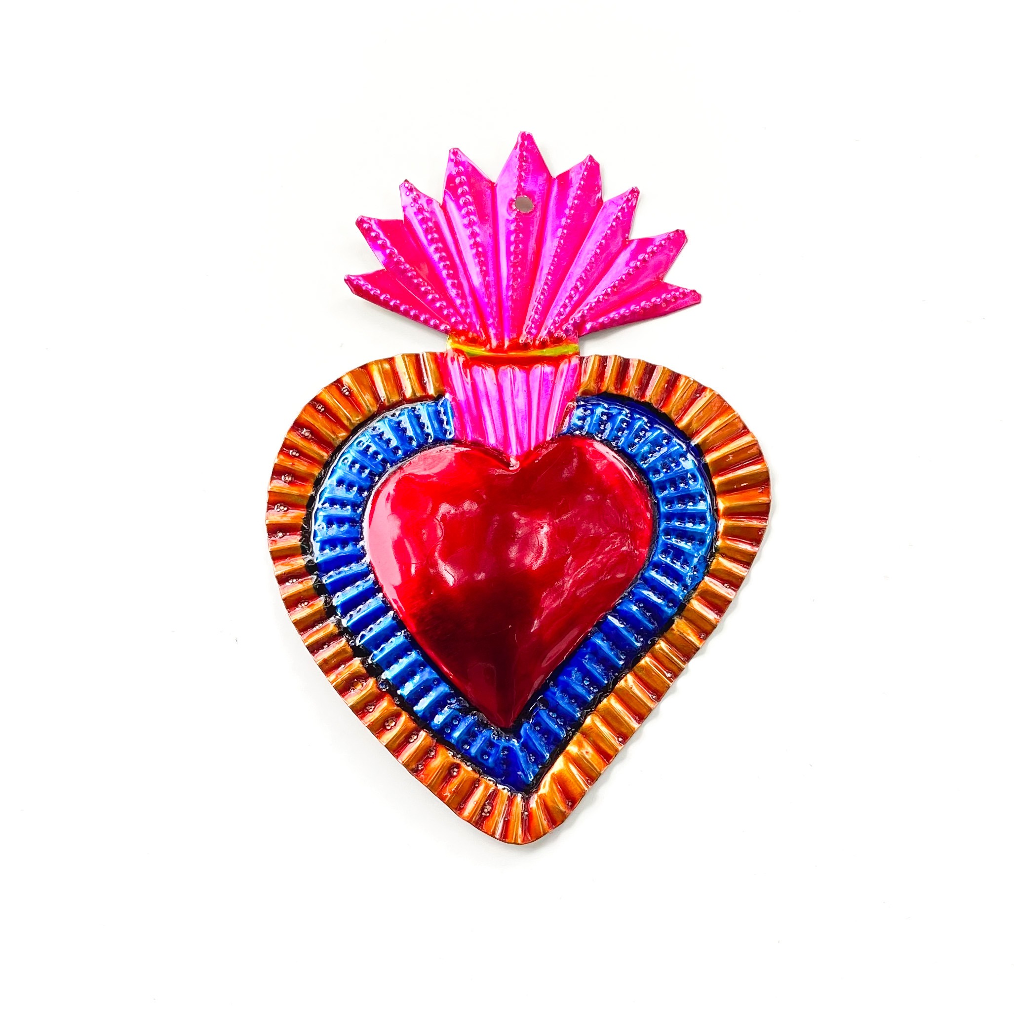 Corazón hojalata Milagrito 14 cm