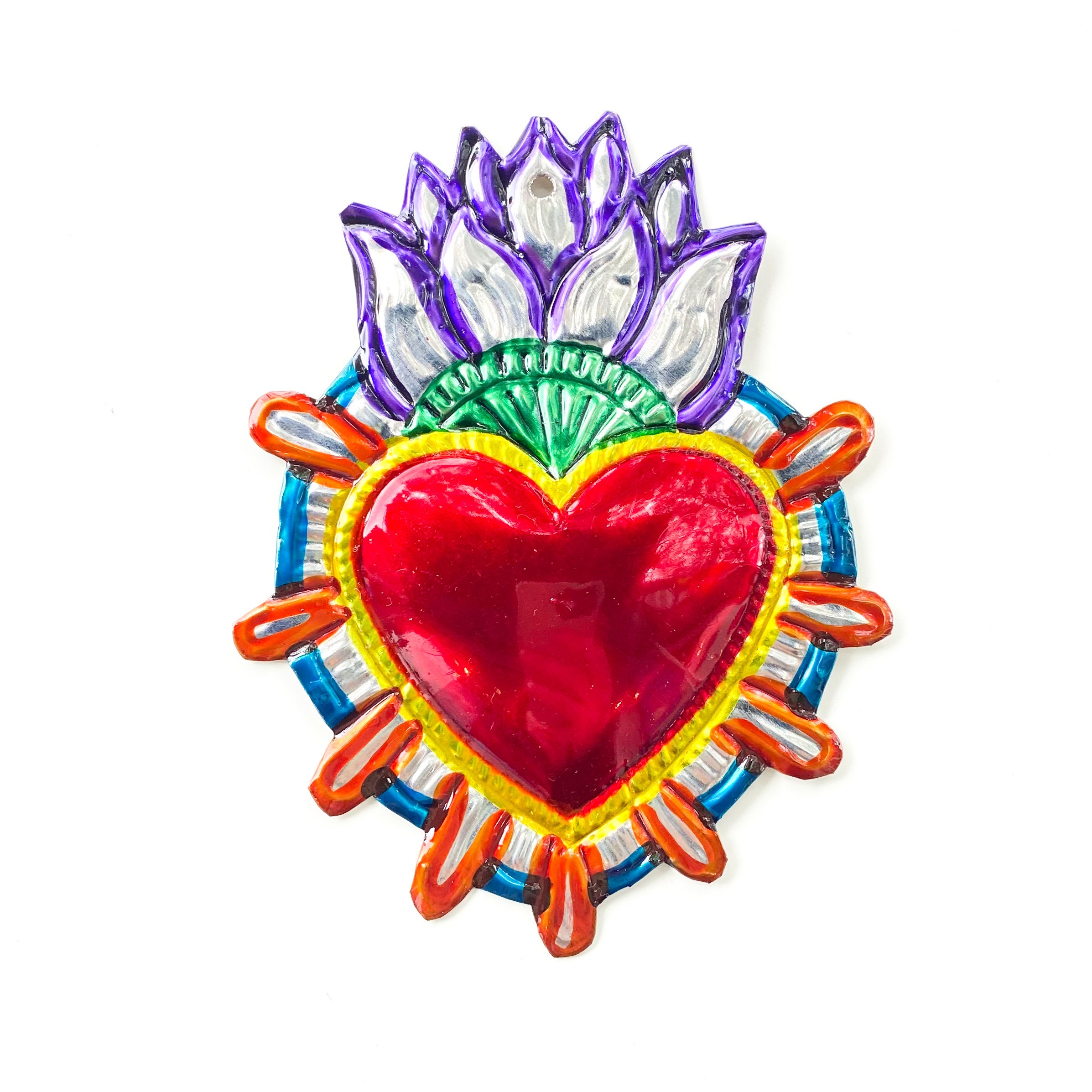 Corazón hojalata Milagrito 14 cm