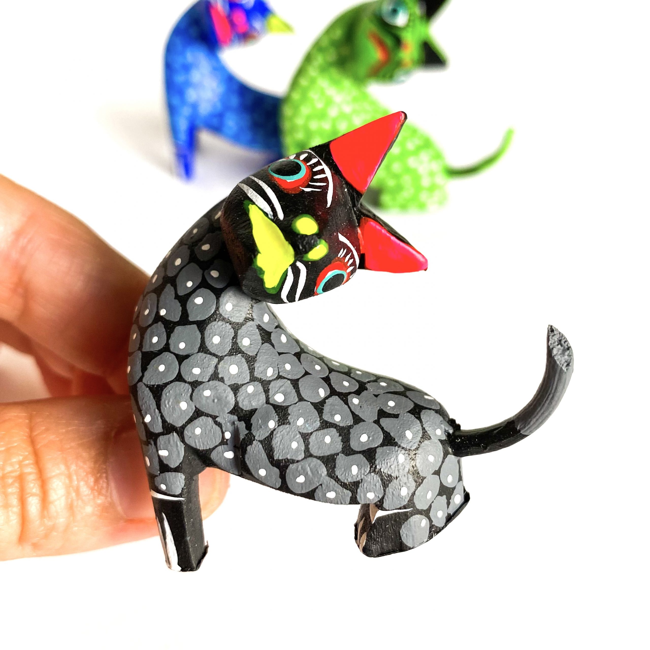 Gato torcido Alebrije - Mini