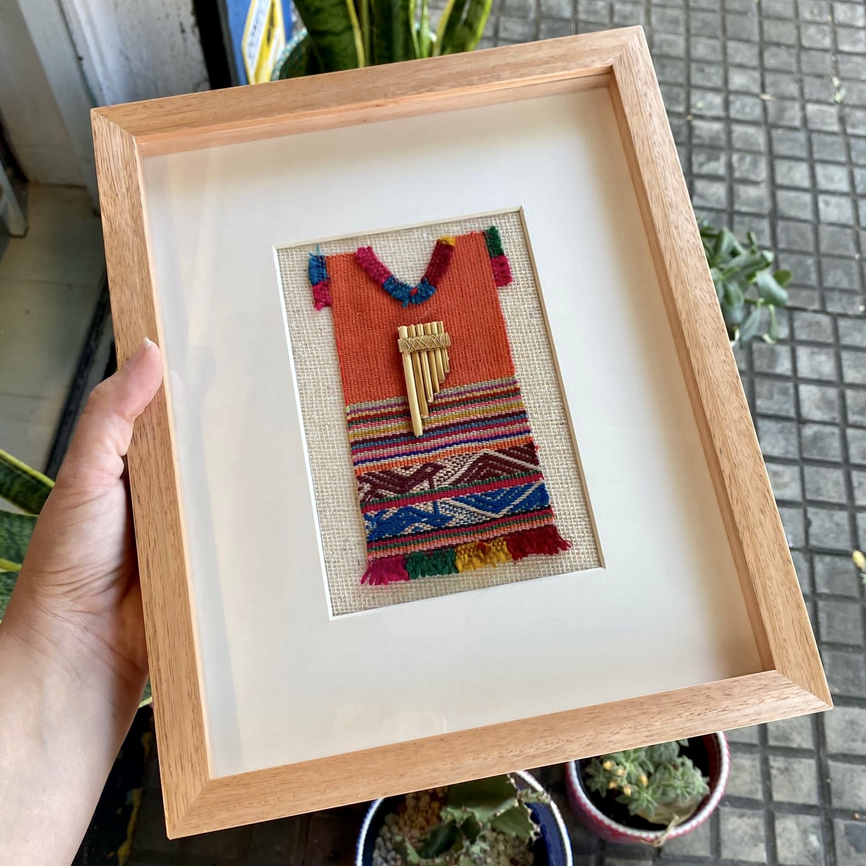 Cuadro textil Perú 23 x 28