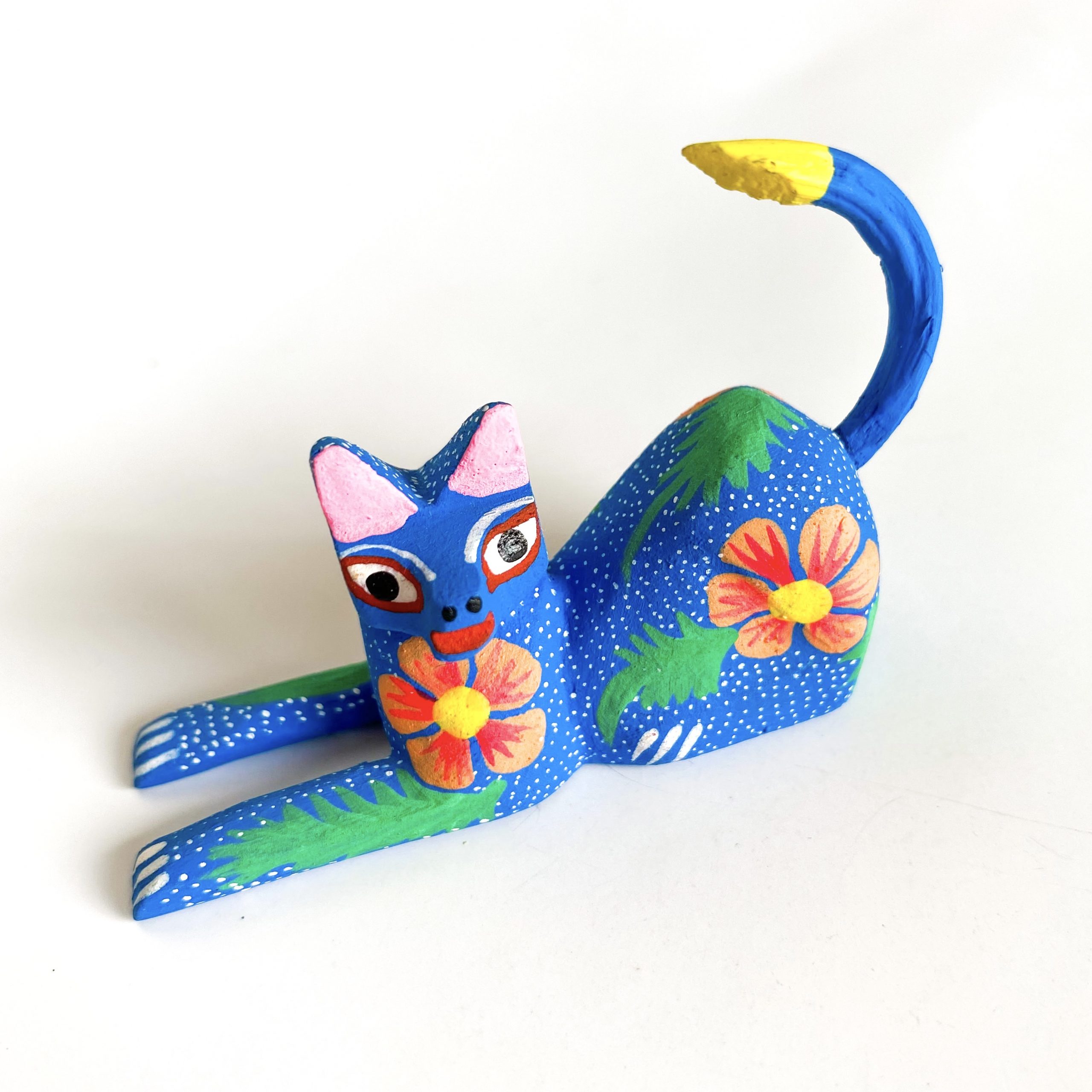 Gato hechado alebrije - Mini