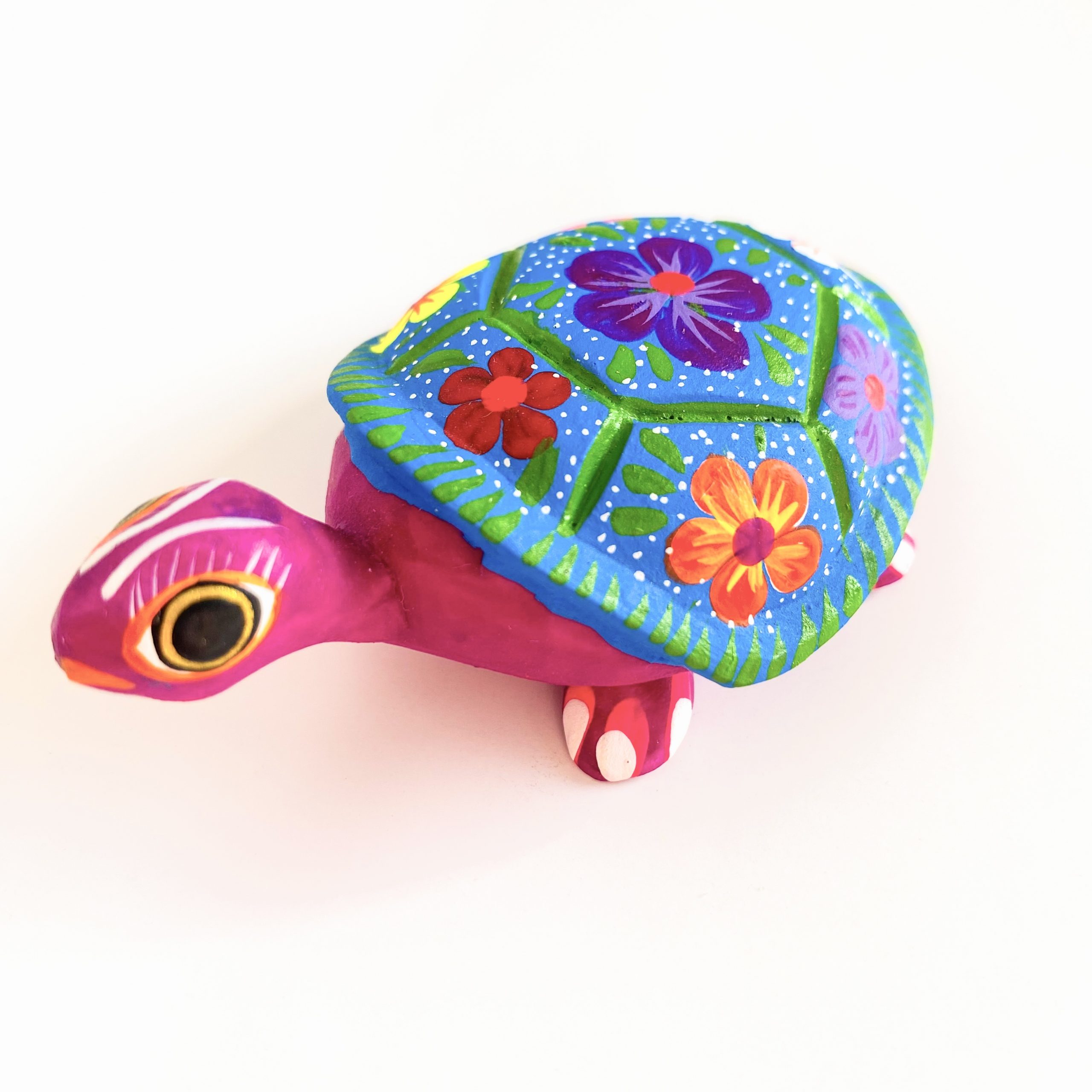 Alebrije Tortuga - Terrestre flores