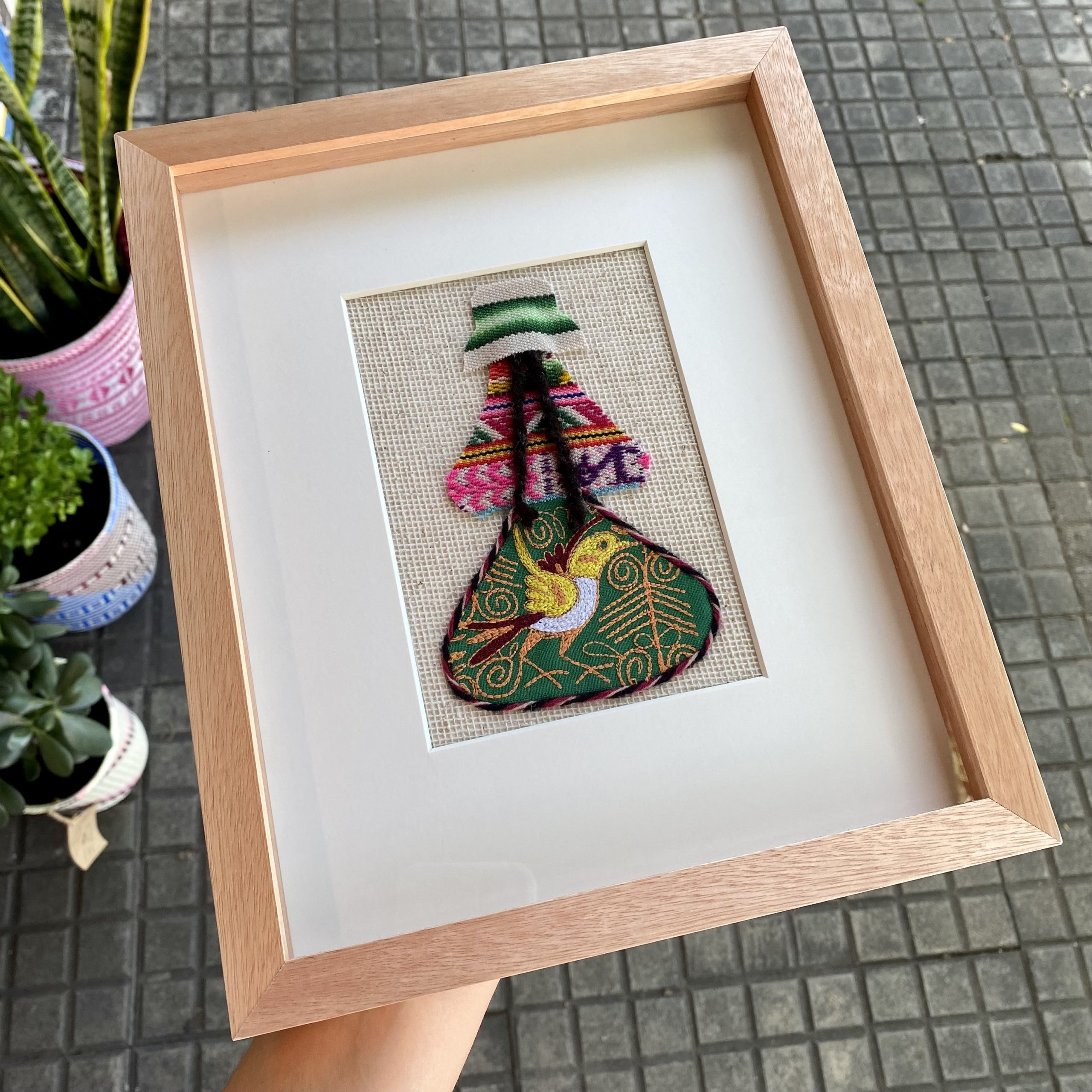 Cuadro textil Perú 23 x 28
