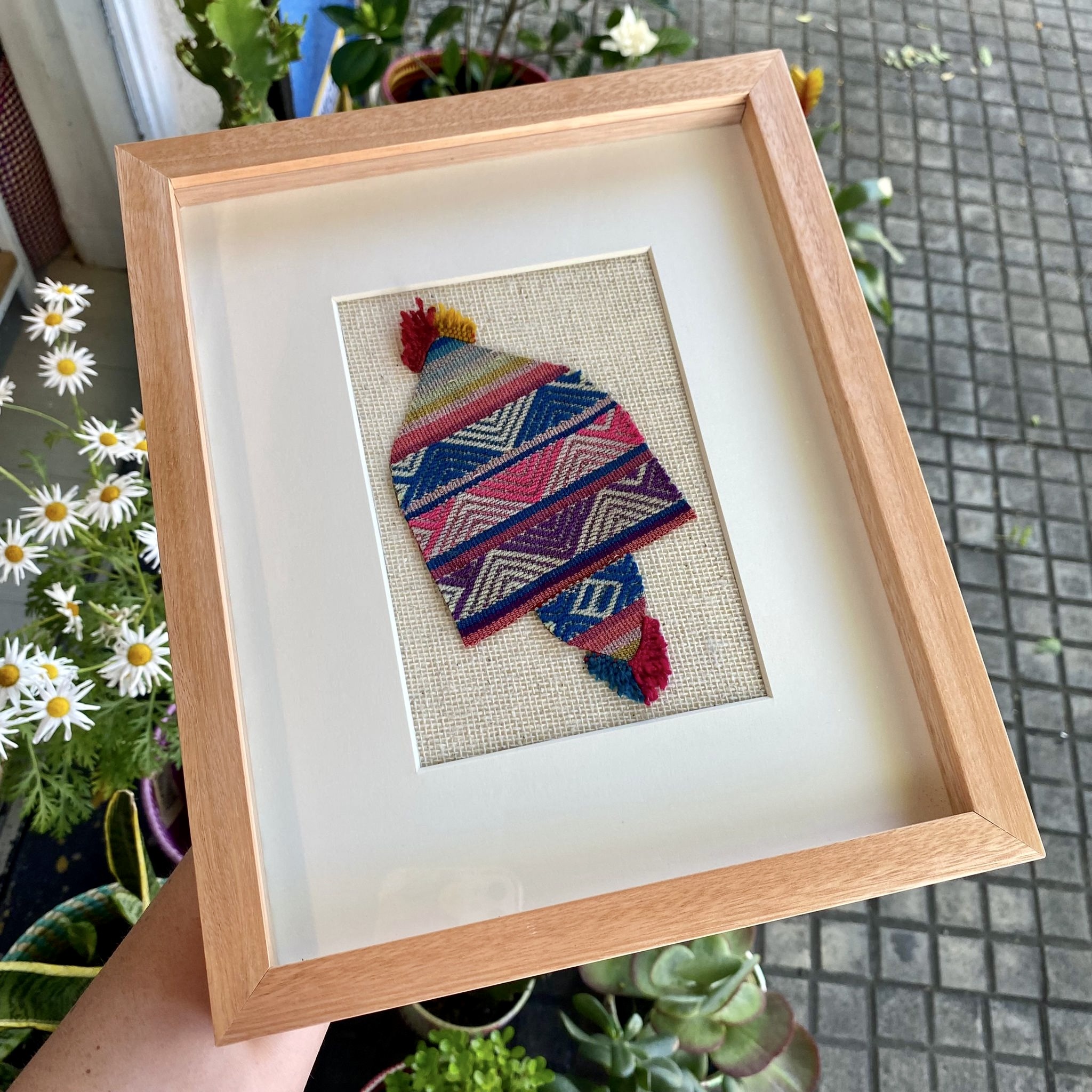 Cuadro textil Perú 23 x 28