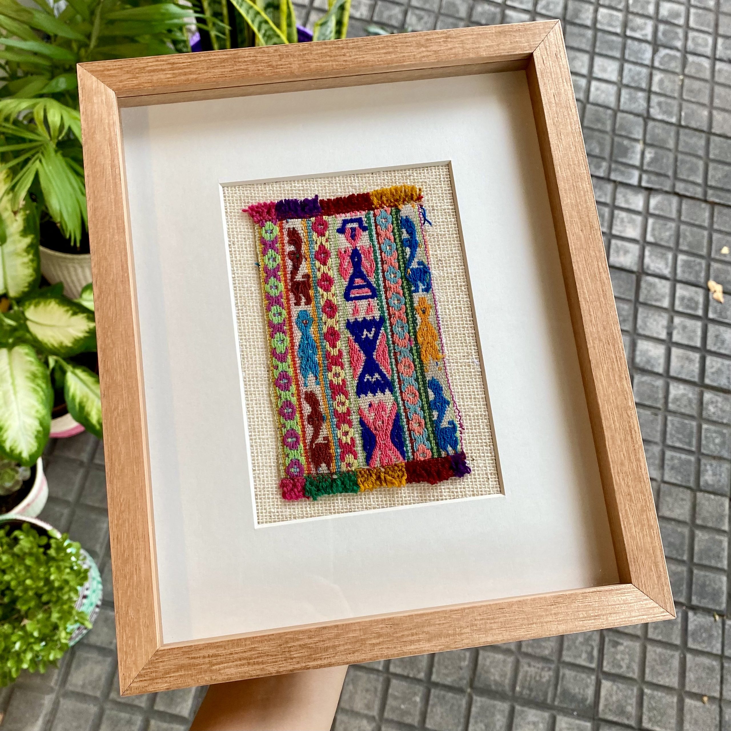 Cuadro textil Perú 23 x 28