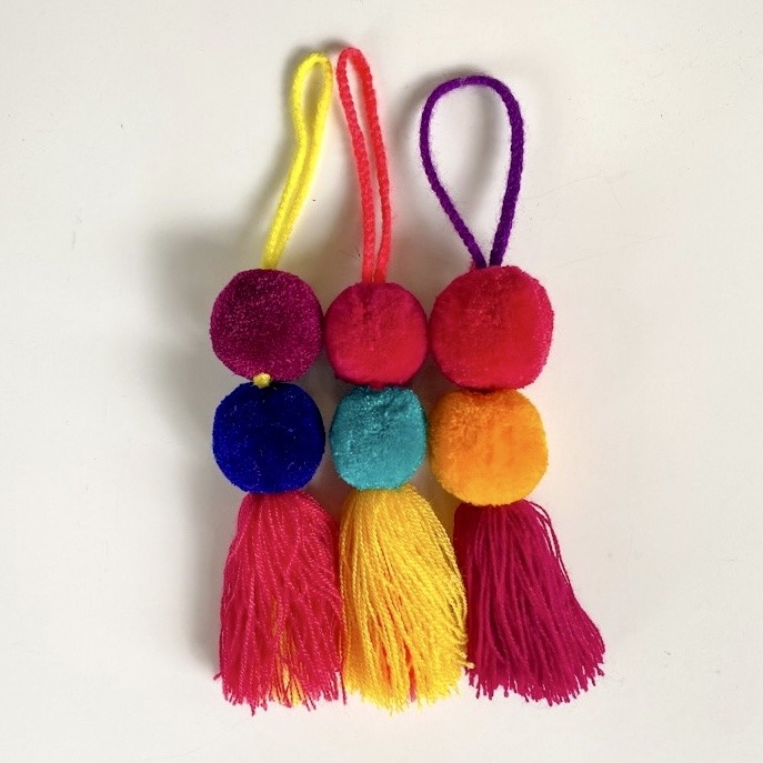 Pompón 2 bolas - Multicolor