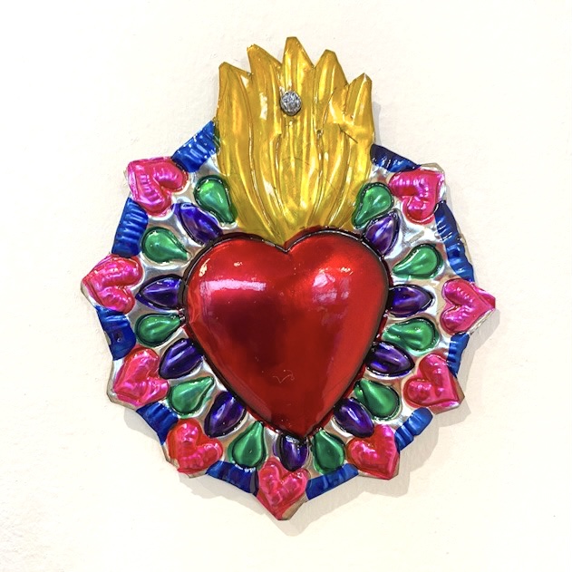 Corazón hojalata Milagrito 10 cm