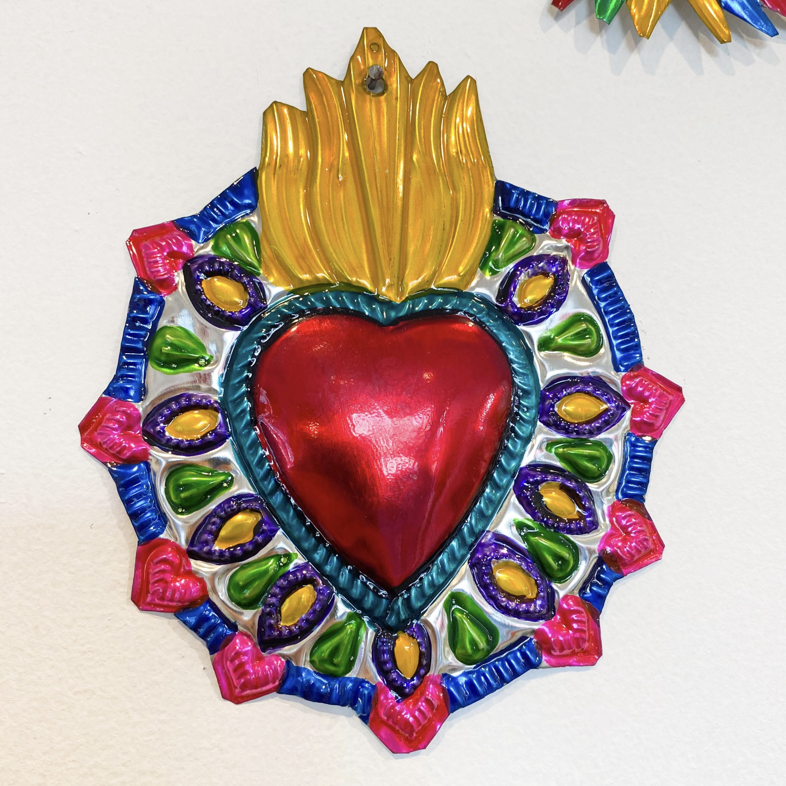 Corazón hojalata Milagrito 14 cm